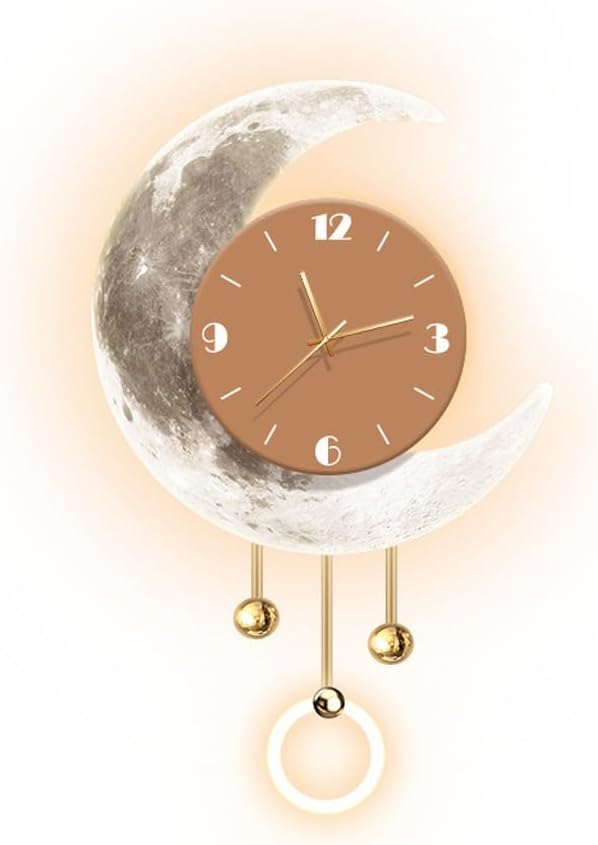 Wall Clock Wall Sconce Painting Dining Room Luminous Wall Clock