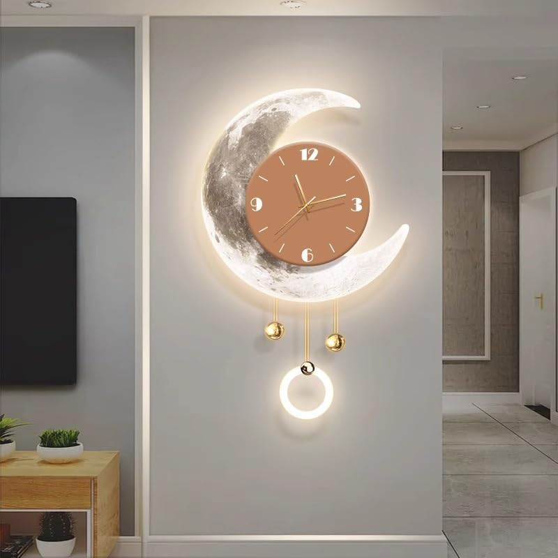 Wall Clock Wall Sconce Painting Dining Room Luminous Wall Clock