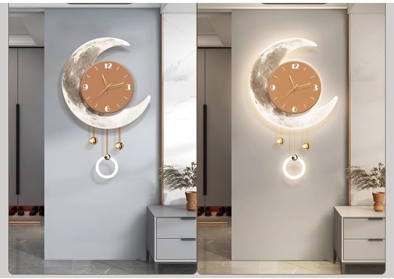 Wall Clock Wall Sconce Painting Dining Room Luminous Wall Clock