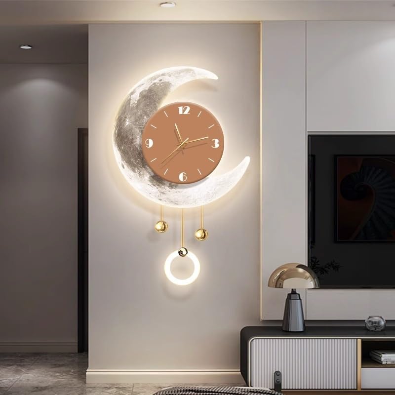 Wall Clock Wall Sconce Painting Dining Room Luminous Wall Clock