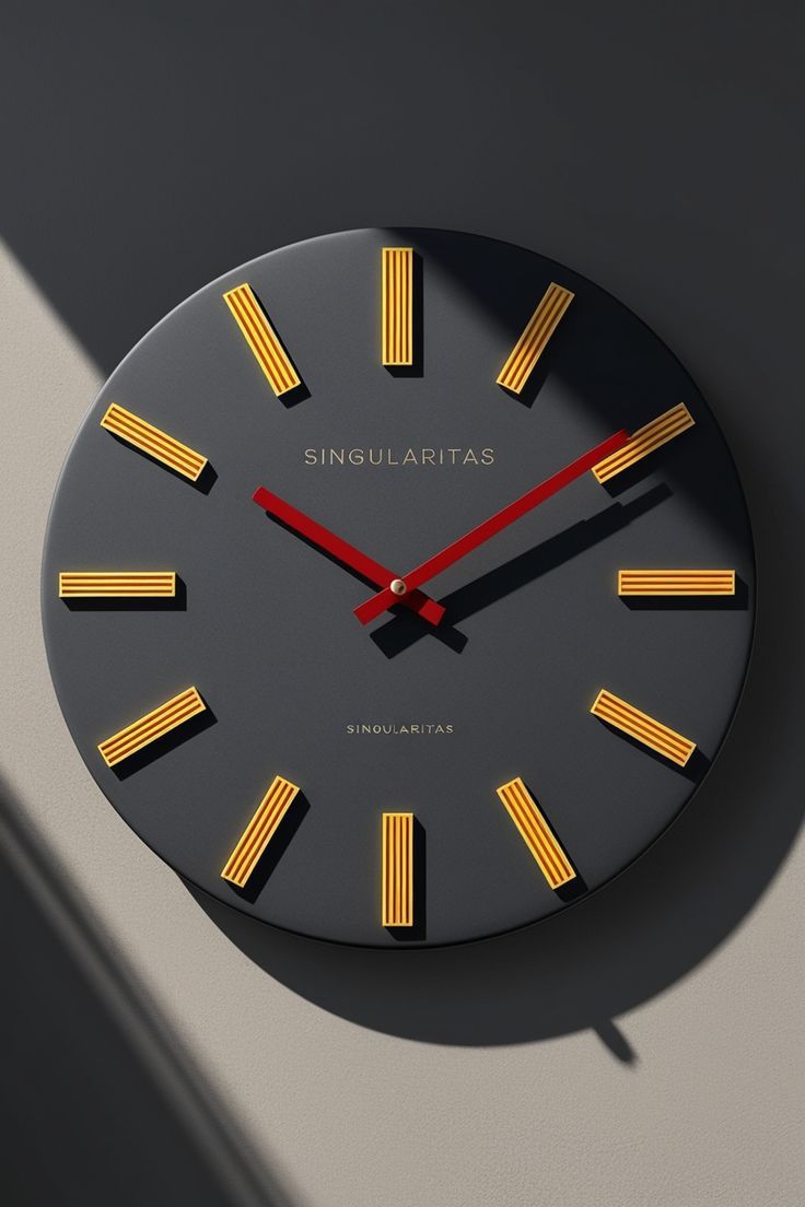 Black Aura Clock | Premium Acrylic Material |